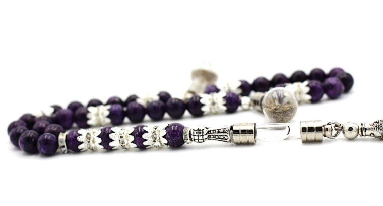 Master Piece Amethyst Gemstone Prayer Beads Tesbih by Luxury R Visible LRV BS290K