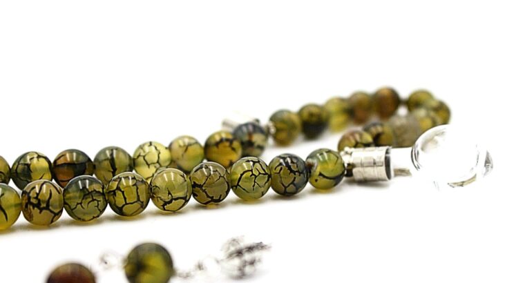 Peridot Luxury Gemstone Prayer Beads Tesbih by Luxury R Visible LRV BS200K