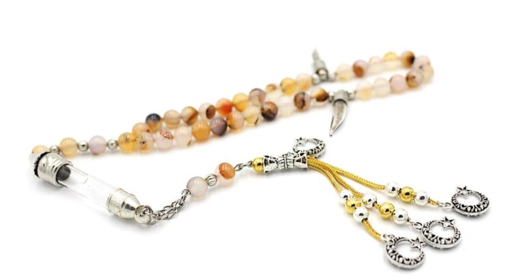 Agate Luxury Gemstone Prayer Beads Tesbih by LRV