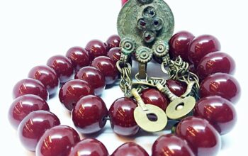 Antique Ottoman Cherry German Bakelite Prayer Bead