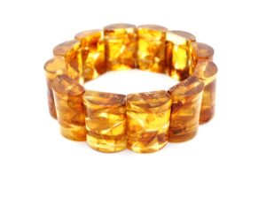 Large Natural Baltic Amber Bracelet by LRV 260