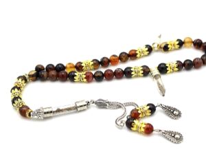 One of a Kind Meditation Gemstone Agate Prayer Beads Only by Luxury R Visible LRV