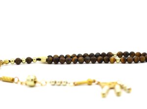 Unique Healing Tiger Eye Gemstone, Meditation & Prayer Beads UK455K