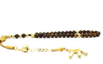 Unique Healing Tiger Eye Gemstone, Meditation & Prayer Beads UK455K