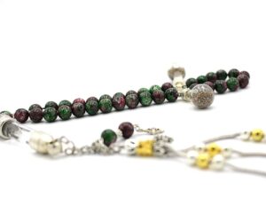 Ruby Zoisite Gemstone Prayer Beads Jewellery Tesbih