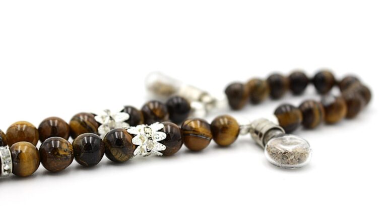 Elegant Tiger Eye Meditation Gemstone Prayer Beads by Luxury R Visible