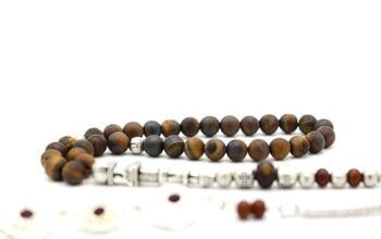 Tiger Eye Gemstone, Meditation & Prayer Beads by LRV UK899K