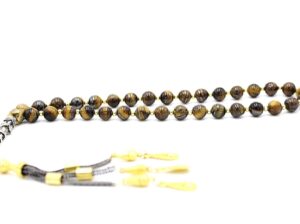 Tiger Eye Gemstone, Meditation & Prayer Beads by LRV UK997K