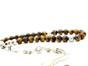 Unique Healing Tiger Eye Gemstone, Meditation & Prayer Beads UK475K