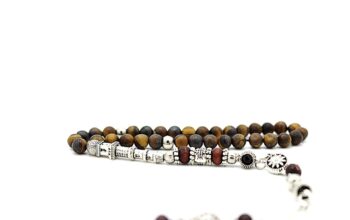 Unpolised Raw Tiger Eye Gemstone, Meditation & Prayer Beads