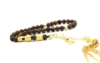 Raw Tiger Eye Gemstone, Meditation & Prayer Beads