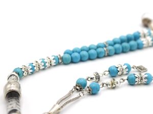 Turquoise Gemstone Prayer Beads Jewellery Tesbih